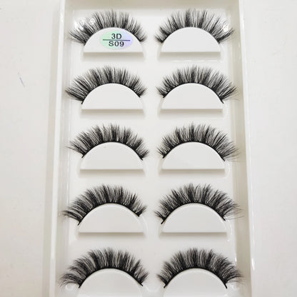 Natural 3D Mink False Eyelashes, Soft Wispy, Fluffy Eye Faux Lashes, Make Up Eyelash, Beauty Cat Cilios, 5 Pairs, 15 Styles…
