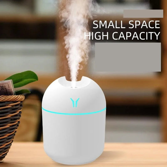 250ML USB Mini Air Humidifier Aroma Essential Oil Diffuser For Home Car Ultrasonic Mute Mist Maker Diffuser with LED Color L…