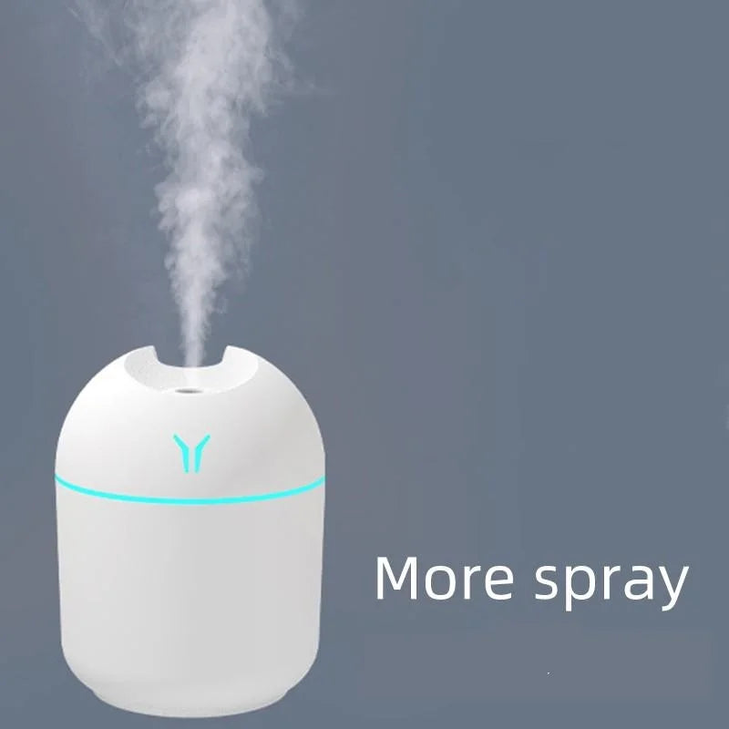250ML USB Mini Air Humidifier Aroma Essential Oil Diffuser For Home Car Ultrasonic Mute Mist Maker Diffuser with LED Color L…