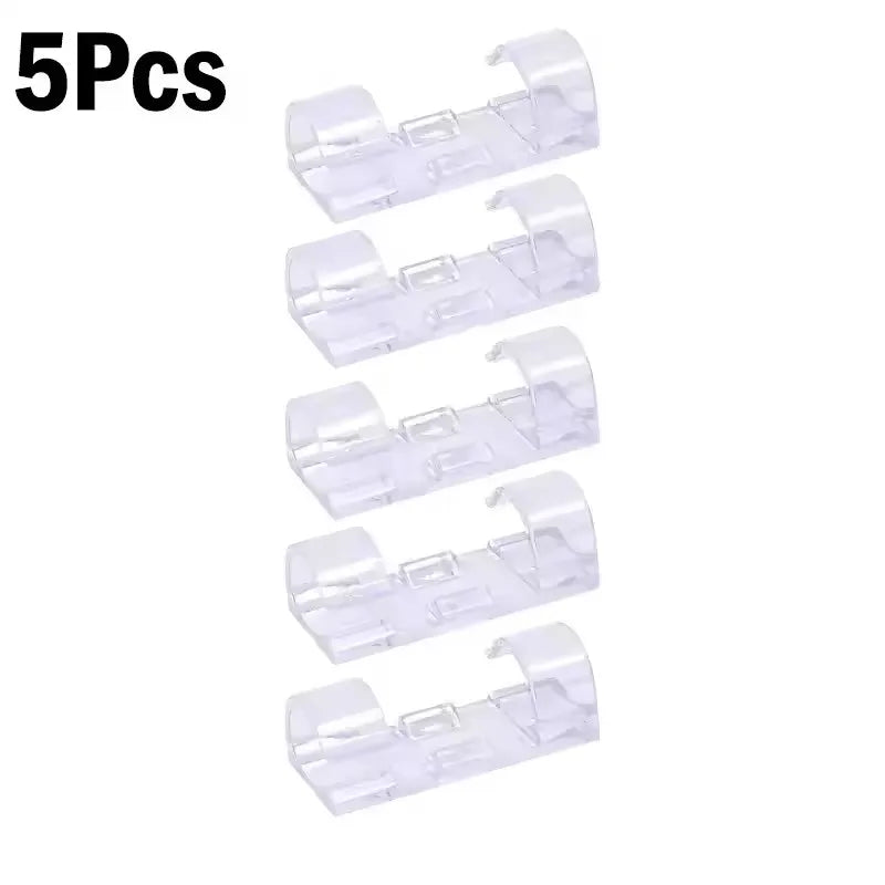 Cable Clips Organizer Drop Wire Holder Cord Management Self-Adhesive Cable Manager Fixed Clamp Wire Winder For Home Office C…