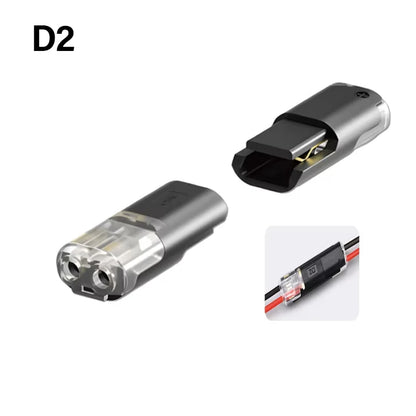 Electric Wire Connector No Strip Quick Dual Line Cable Interconnection Detachable Automotive Terminal Plug Universal Quality…