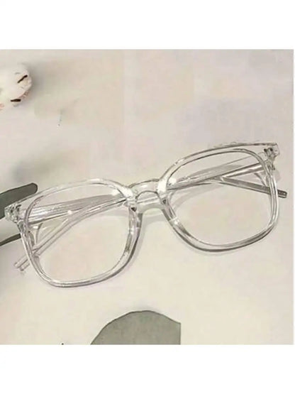 1/2/3 Pairs of Universal Fashion Glasses, Square-Framed Glasses, Fashionable Campus Style, Clear Black Frame, Back to School…