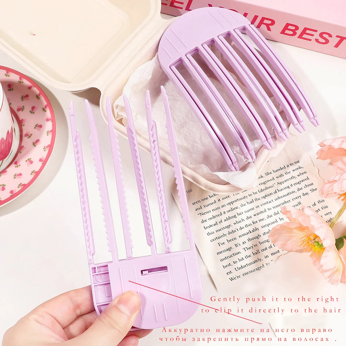 Fluffy Hairpin Curling Bangs Clips Hair Roots Volumizing Hair Clips Women Curling Fixed Shape Clips Fashion Volume Hair Roll…