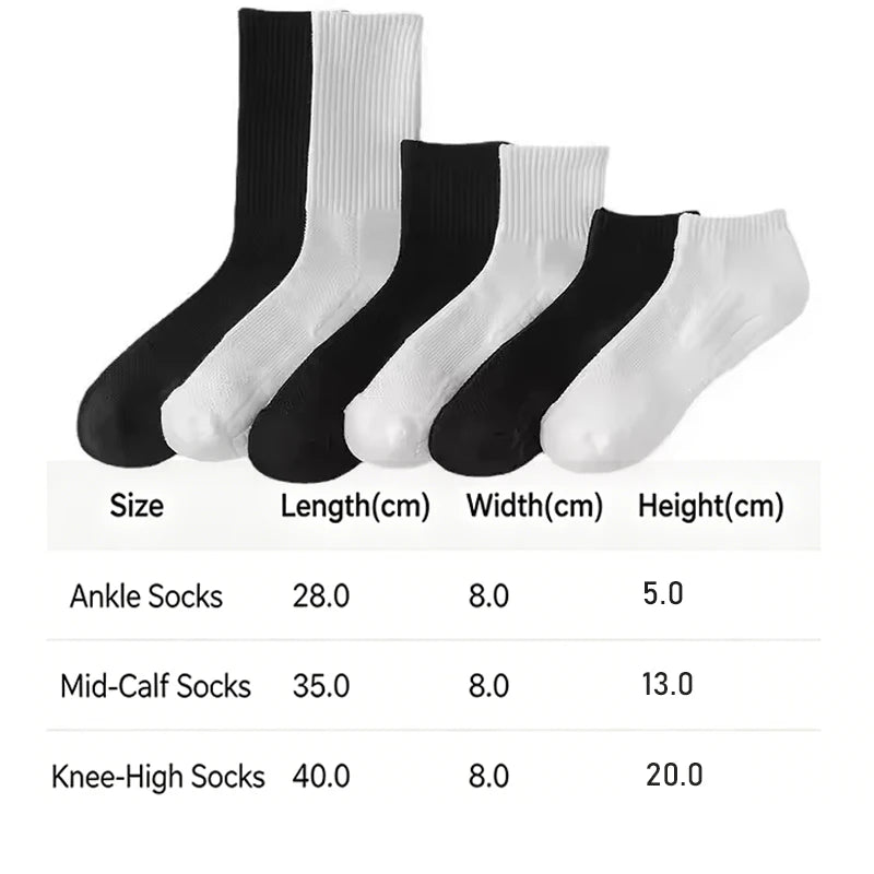 Men's Thick Bottom Sweat Absorbing and Breathable Sports Socks with Bottom Cushion for Running Professional Sports Men's Soc…