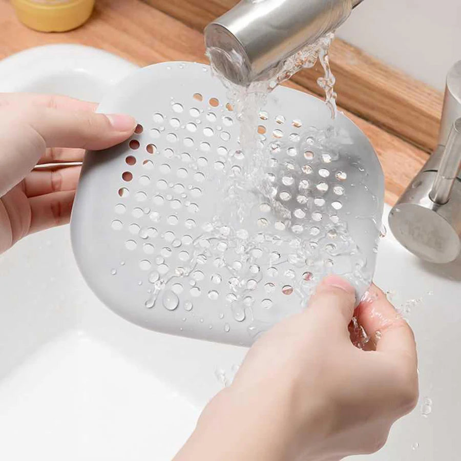 Square Silicone Drain Sticker Bathroom Sewer Hair Filter Drain Cover Household Bathroom Drain Mat - image 5