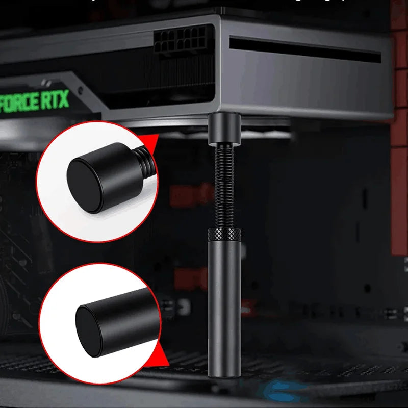 Aluminum GPU Holder Vertical Telescopic Rotating Stand Magnetic Bracket Video Card Holder Graphics Card Bracket Support 27-1…