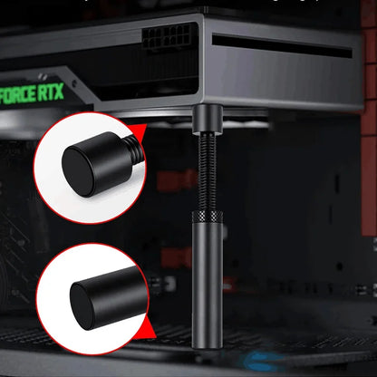 Aluminum GPU Holder Vertical Telescopic Rotating Stand Magnetic Bracket Video Card Holder Graphics Card Bracket Support 27-1…