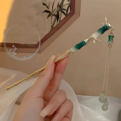 1/6pcs Elegant Chinese Style Tassel Hair Stick Traditional Floral Design Hairstyle Accessory Women Jewelry Hairpin Hairneedl…