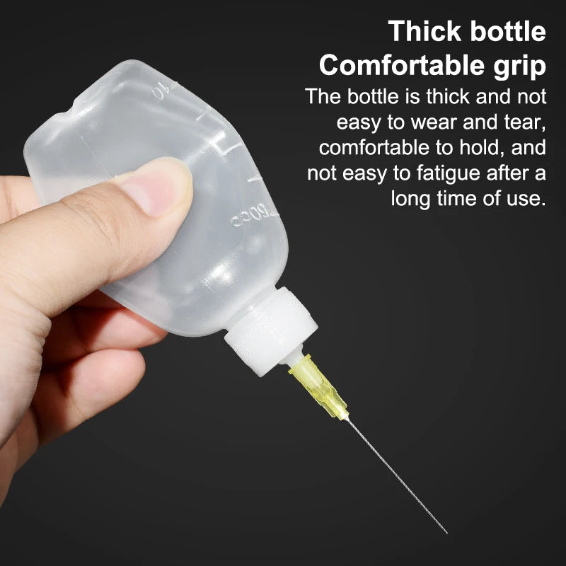 50ML Plastic Liquid Alcohol Bottle For Dispenser Rosin Solder Flux Paste For Phone PCB Cleaning Welding Repair Tools - image…