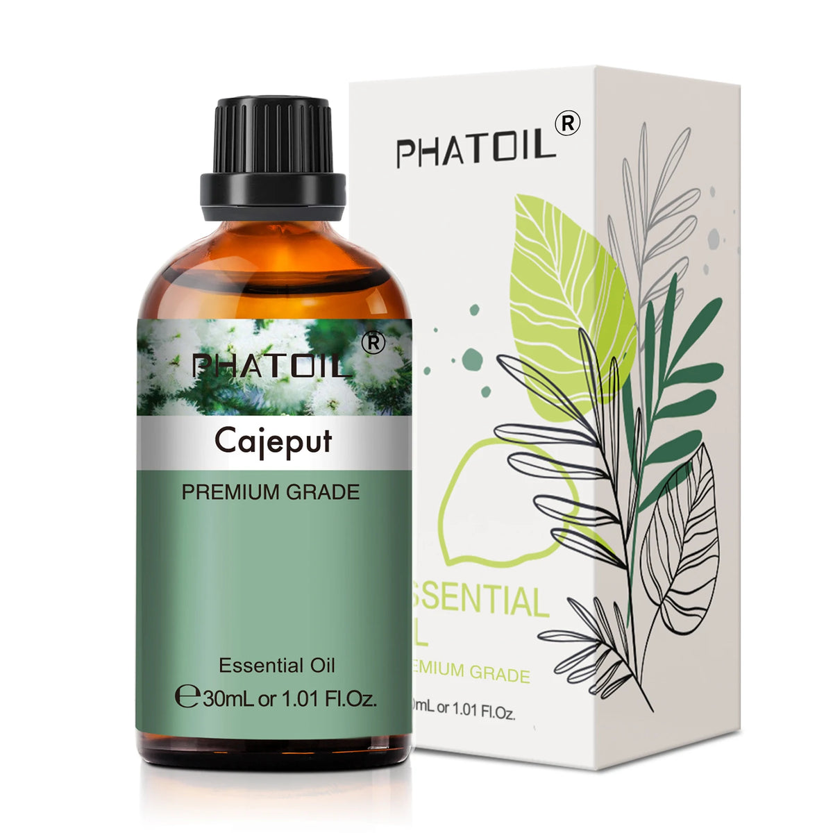 PHATOIL 1PCS Aromatherapy Essential Oil 30ml Lemon Eucalyptus Lavender Bergamot Jasmine Juniper Rose Vanilla Aroma Essential…
