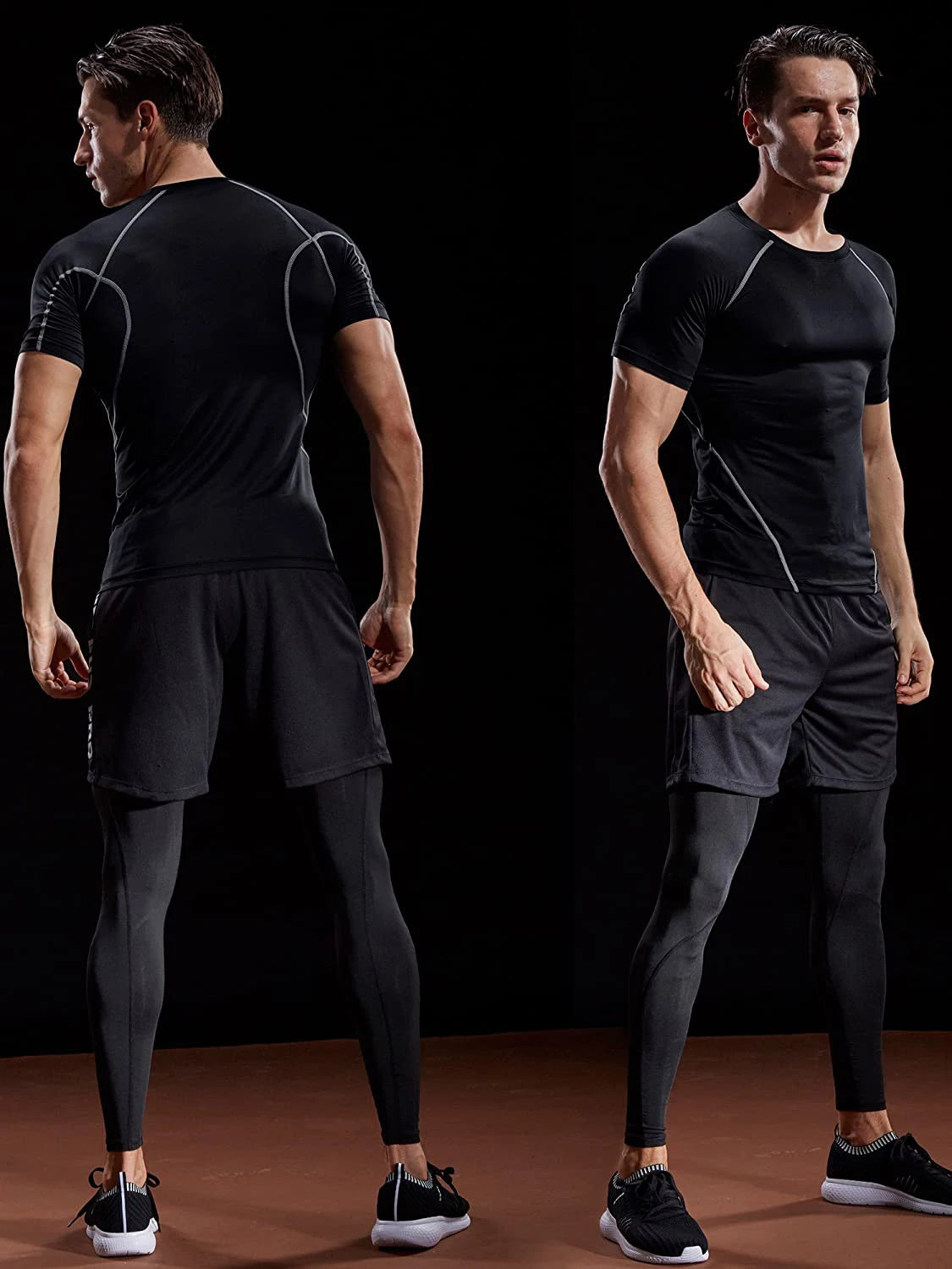 2026 Compression T Shirt Men Summer Sportswear Running T-shirt Elastic Quick Dry Sport Tops Tee Athletic Gym Workout Shirts…