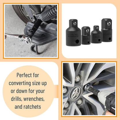 4PCS Impact Socket Adapter Reducer Set 1/2 3/8 1/4 inch Use Wrenches Drills in Auto and Impact Driver Construction Work - im…