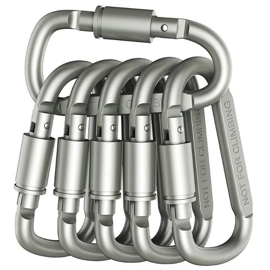 4-6PCS Carabiner Set For Key Camping Survival EDC Outdoor Keychain Clip Alloy Aluminum Tactical Caribiner Hook Karabiners -…