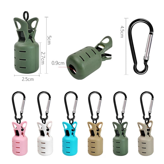 New Squid Jig Bait Protector Kit 6pcs Webfoot Octopus Egi Hooks Cover Cuttlefish Umbrella Lure Cap with Carabiner Fishing Ta…