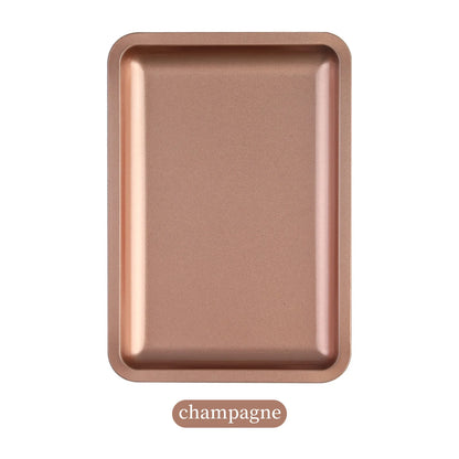 1PC Square Stainless Steel Cosmetic Storage Tray Nail Art Manicure Plate Tweezers Clippers Pens Container False Nails Dish T…