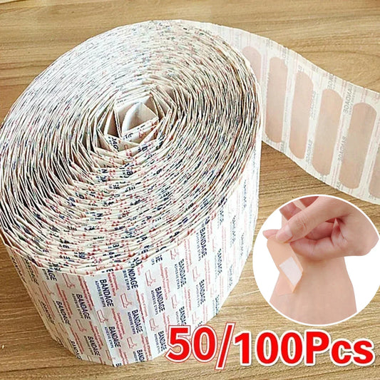 Waterproof Breathable Cushion Band-Aids | Adhesive Plaster Sticker | First Aid Bandage for Wound Care