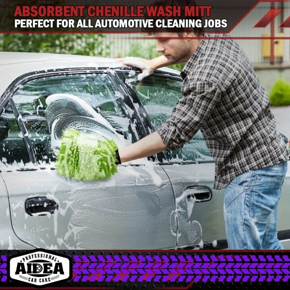 Electric Bicycle Car Cleaning Microfiber, 1/2-Piece Set Scratch Free and Lint Free, High-Quality Lint Microfiber Car Wash Gl…