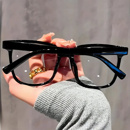 1/2/3 Pairs of Universal Fashion Glasses, Square-Framed Glasses, Fashionable Campus Style, Clear Black Frame, Back to School…