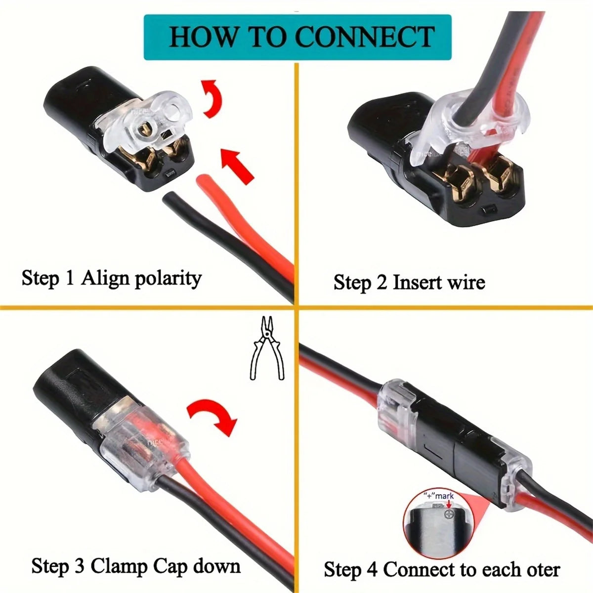 Electric Wire Connector No Strip Quick Dual Line Cable Interconnection Detachable Automotive Terminal Plug Universal Quality…