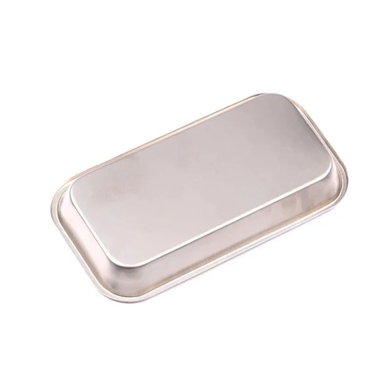 1/2pcs Kitchen Tray Stainless Steel Square Storage Tray Dental Medical Tool Nail Tattoo Dental Medical Device Supplies Tray…