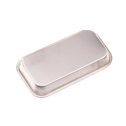 1/2pcs Kitchen Tray Stainless Steel Square Storage Tray Dental Medical Tool Nail Tattoo Dental Medical Device Supplies Tray…