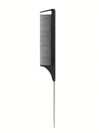 stainless steel pointed tail hair, hair comb hair brush salon hair styling tool hair comb, Special for real hair wigs - imag…