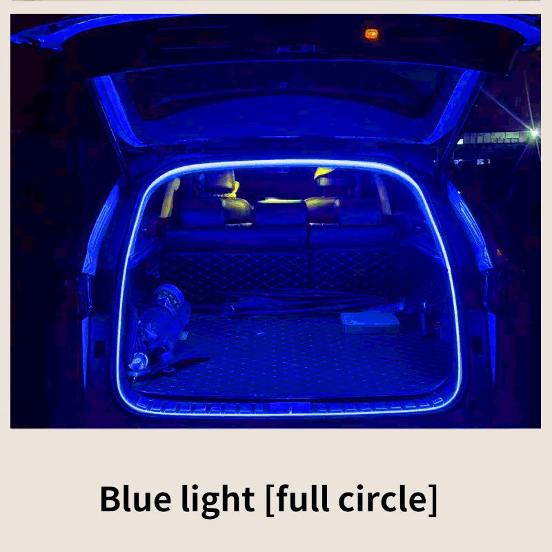 Car high brightness trunk lighting ambient light interior decoration LED wiring free automatic sensing tailgate light strip…