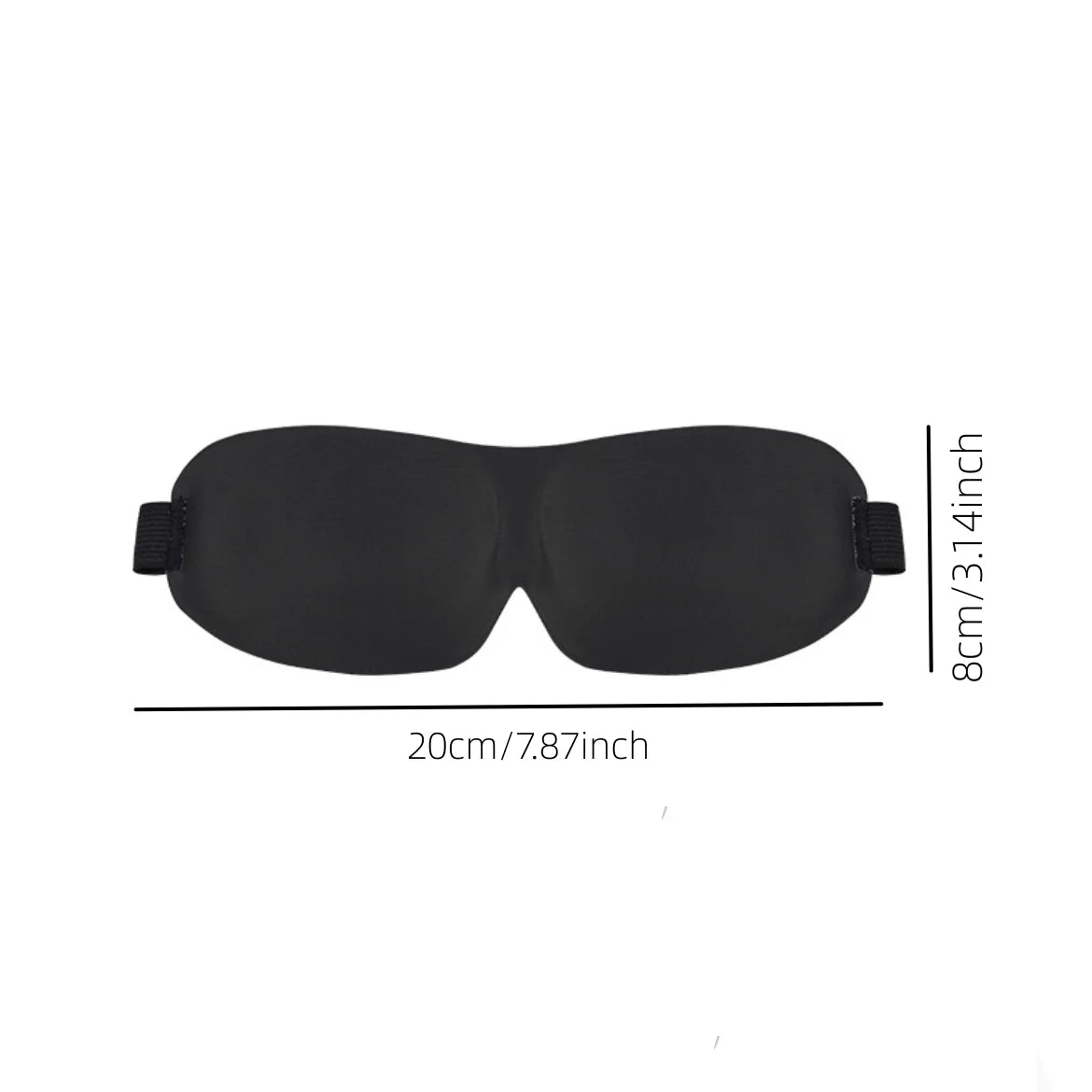 3D Contoured Sleep Mask 100% Light Blocking Eye Mask Ultra-Soft Skin-Friendly Material Breathable Eye Cover For Rest Travel…