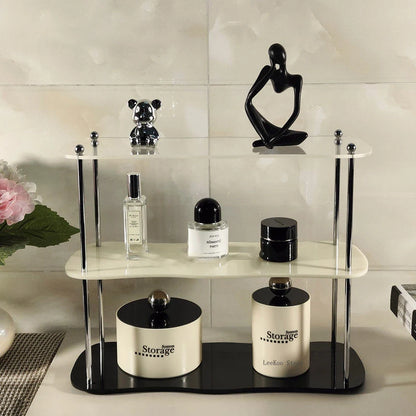 2-3Layers Acrylic Desktop Storage Rack Water Cup Perfume Bathroom Table Top Cosmetics Storage Jewelry Display Frame Organize…
