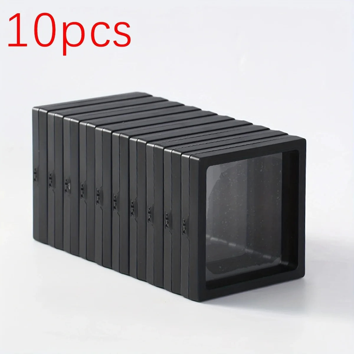 10pcs, Transparent Floating Display Box, Plastic Film Jewelry Packaging Box, Jewelry, Necklace, Ring, and Collectible Storag…