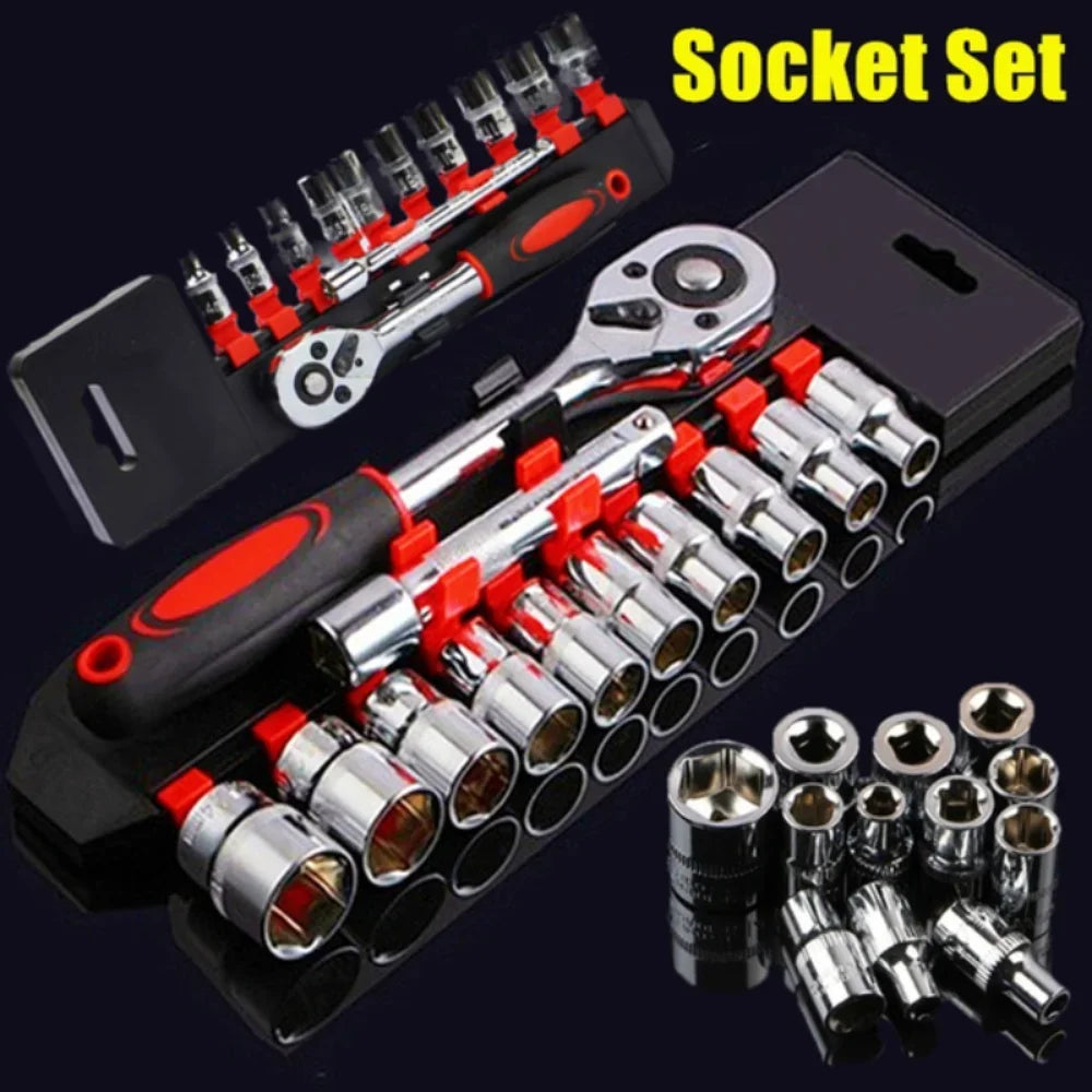 12 Pcs Set Wrench Socket Set Motorcycle Bicycle Repairing Tool Hardware Car Boat Auto Repair Tools Bike Multitool Bike Tool…