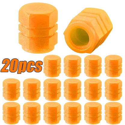 Luminous Valve Caps Fluorescent Night Car Tire Valve Caps Motorcycle Bike Glowing Decor Wheel Nozzles Tyre Cap Car Accessori…