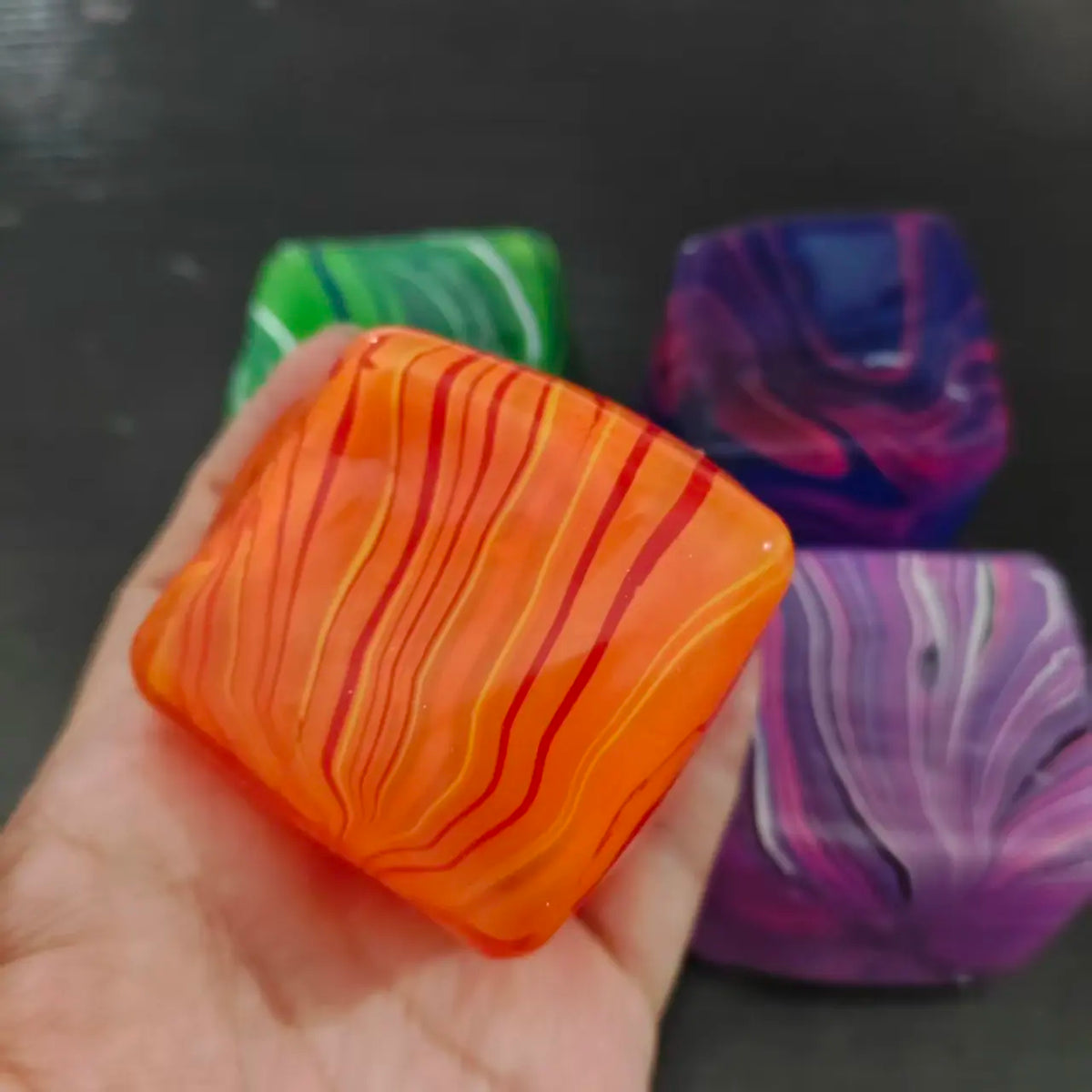 Soft and Glutinous Sensory Stress-relief Toy Cube Filled with Gel Stretchable Ball Soft Ice blind box Slow Rebound - image 3