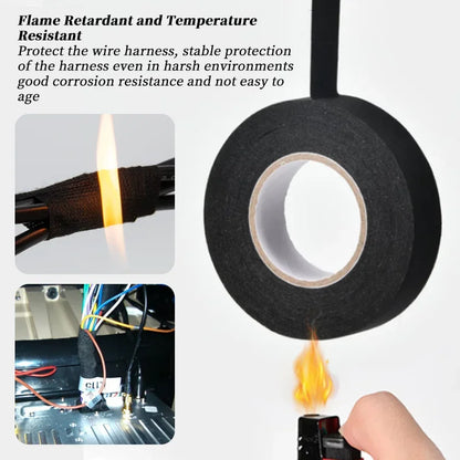 Electrical Insulating Tape Heat Resistant Harness Tape 9/15/50MM Car Cable Harness Wiring Loom Protection Waterproof Tape -…