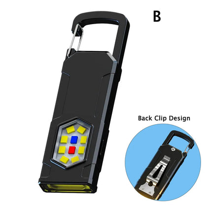 Outdoor LED Flashlight 550Lm Portable Mini Torch Light Pocket Lantern Flood Work Light with 5 Modes - image 8