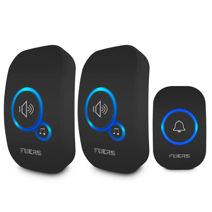 Fuers Wireless Doorbell Waterproof Welcome Chime Home Door Bell Intelligent 32 Songs Smart Alarm With Battery For Store Hote…
