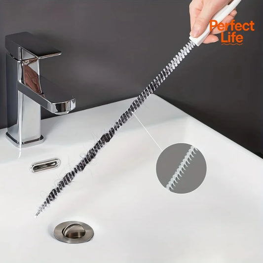 1Pcs Pipe Dredging Brush Flexible Bathroom Hair Sewer Sink Cleaning Brush Bendable for Home Kitchen Sink Bathroom Hair Sewer…