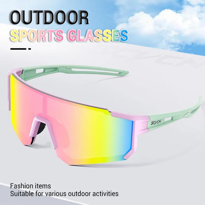 SCVCN New Outdoor Cycling Sunglasses Men Women MTB Driving Bike Glasses Sports Climbing Protective Glasses Bicycle UV400 Gog…