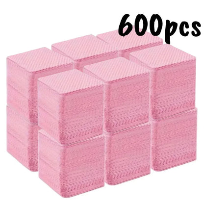20/600pcs Lint-Free Nail Wipes Gel Cleansing Tissues Aluminum-Free Nail Polish Remover Pads for NaiArt Beauty Cleaning Care…