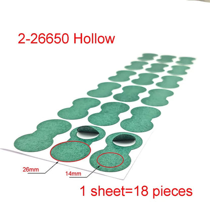 18650 21700 32650 Li-ion Battery Insulation Gasket Barley Paper Battery Pack Cell Insulating Glue Patch Electrode Insulated…