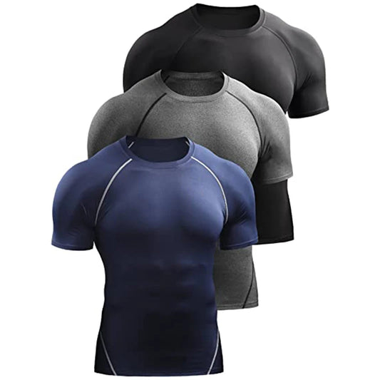 2026 Compression T Shirt Men Summer Sportswear Running T-shirt Elastic Quick Dry Sport Tops Tee Athletic Gym Workout Shirts…