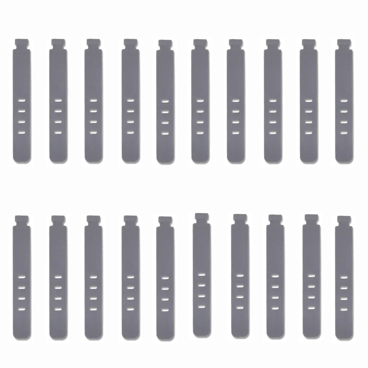 20/12/4PCS Cable Ties Cord Organizer Management Silicone Wire Holder Straps Zip Clips Reusable Tie Wraps Keeperwinder Rubber…
