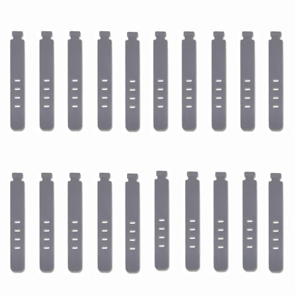 20/12/4PCS Cable Ties Cord Organizer Management Silicone Wire Holder Straps Zip Clips Reusable Tie Wraps Keeperwinder Rubber…