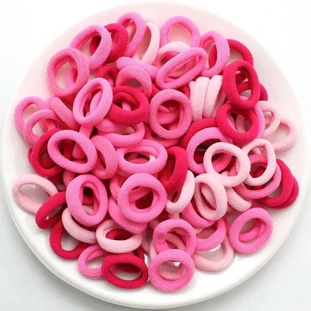200-1000pcs Women Girls Colorful Nylon Elastic Hair Bands Ponytail Hold Small Hair Tie Rubber Bands Scrunchie Hair Accessori…