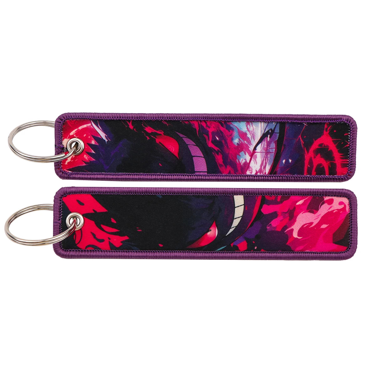 Japanese Anime Elf Monsters Keychain for Cars Backpack Key Holders Embroidery Keyrings Key Tag Jet Tag Accessories Gifts 1pc…