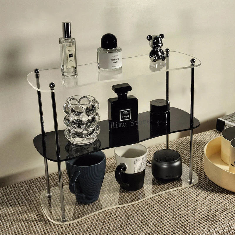 2-3Layers Acrylic Desktop Storage Rack Water Cup Perfume Bathroom Table Top Cosmetics Storage Jewelry Display Frame Organize…