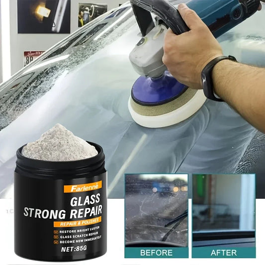 Super glass polishing powder|Restore glass clarity|Polishing for brightness|Glass scratch repair powder|Nanoscale scratch re…