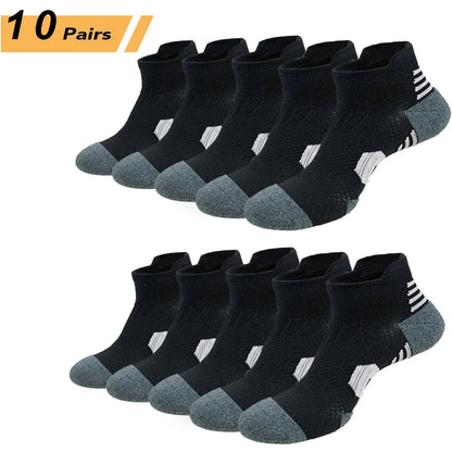 3Pair Professional Fitness Sports Socks Towel Bottom Non-Slip Running Socks Men Women Short Quick-Drying Basketball Training…