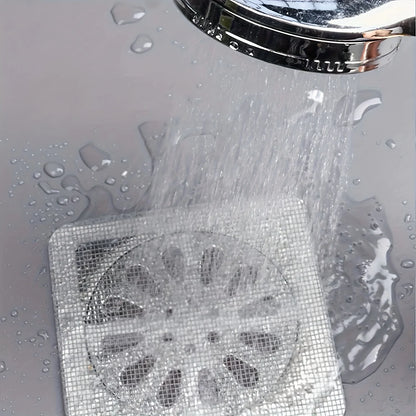 Floor Drain Sticker, Insect-proof Self-adhesive Bathroom Hair Filter Net, Sewer Filter, Kitchen Anti-blocking Mesh Net - ima…
