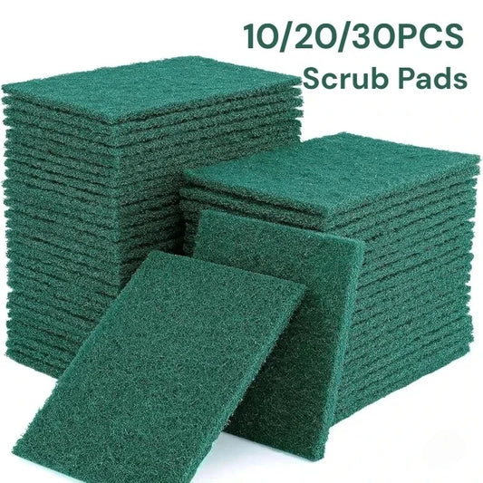Grit-Free Scrub Pads, 10/30 Pcs - Scratch-Free for Non-Stick Pans, Multipurpose Reusable Kitchen Sponges for Dishes, Pots &…